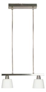 Bijela stropna svjetiljka sa staklenim sjenilom 40x11 cm Hybryda - Candellux Lighting
