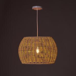 Stropna svjetiljka od ratana u prirodnoj boji sa sjenilom od ratana ø 35 cm Natural Way – Casa Selección