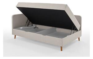 Bež tapecirani krevet s prostorom za pohranu 120x200 cm Cabana – Meise Möbel