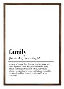 Plakat 50x70 cm Family - Wallity