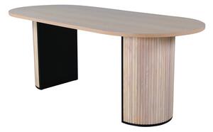 Stol Dallas 1712, Crna, Svijetlo drvo, 75x90cm
