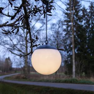 Viseća vanjska solarna svjetiljka Star Trading Globus, ø 20 cm