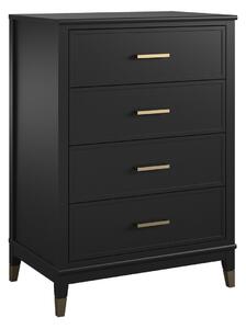 Komoda CosmoLiving by Cosmopolitan Belromu 101, Crna, 105.7x75.4x50.1cm