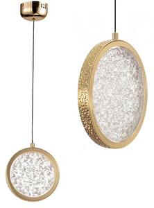 Viseća Kristalna Lampa LED LHJ100-1CP Złota