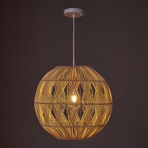 Stropna svjetiljka od ratana u prirodnoj boji sa sjenilom od ratana ø 37 cm Natural Way – Casa Selección