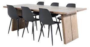 Blagovaonski set Dallas 1842, 75x100cm, Hrast