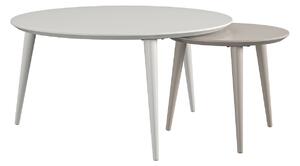 Stolići za kavu CosmoLiving by Cosmopolitan 114, Taupe, Bijela, 46cm