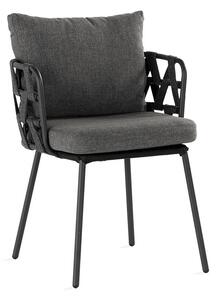Vrtna stolica deNoord 255, Siva, Crna, 70x58x63cm