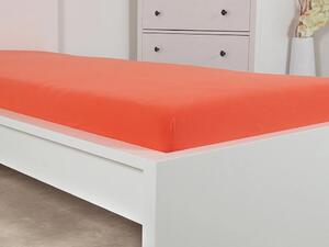 Jersey plahta ALVORA 90x200 cm crvena