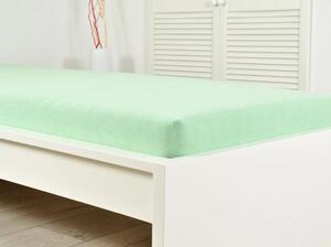 Jersey plahta ALVORA 180x200 cm svijetlo zelene