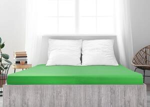Jersey plahta od mako pamuka LUXORA 90x200 cm zelena