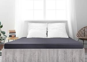 Jersey plahta od mako pamuka LUXORA 90x200 cm tamno siva