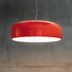 FLOS Smithfield S viseća lampa u crvenoj boji, prigušiva, Crvena, Dnevni boravak/blagovaonica, Metal