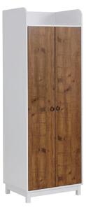 Ormar Denton 174, Bijela, Tamni hrast, 180x62x60cm