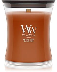 Woodwick Saffron Smoke mirisna svijeća s drvenim fitiljem 275 g