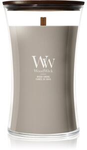 Woodwick Wood Smoke mirisna svijeća s drvenim fitiljem 610 g