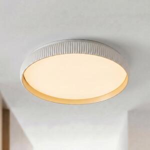 Lindby Jovian LED stropna svjetiljka, bijela, Ø 40 cm, CCT, dimabilna, prigušiva, Bijela, Dnevni boravak/blagovaonica, Plastika