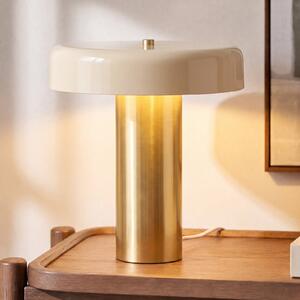 NOLA Nola Dionne stolna lampa, mesing/bež, 33 cm, metal, E14, Bež, Dnevni boravak/blagovaonica, Metal