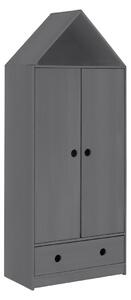 Ormar Ruvfiva 119, Siva, 180x75x40cm, Vrata ormari: Klasična vrata,Bor