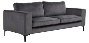 Sofa Dallas 2910, Crna, Tamno sivo, 84x215x88cm