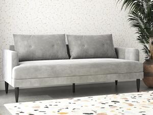 Sofa Novogratz 149, Siva, 83.8x199.4x78.7cm, Noge: Metal