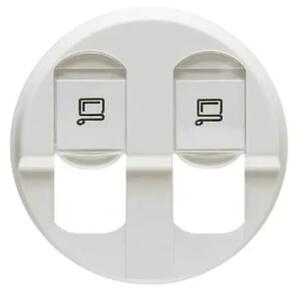 TIPKA ZA 2xRJ45 BIJELO CE68252
