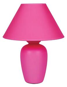 KERAMIČNA STOLNA LAMPA/E14/MAX 35W/OVALNA/ROZA/MONOCHROME VK/1305/H