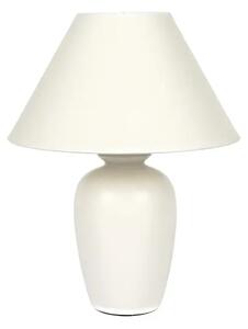 KERAMIČNA STOLNA LAMPA/E14/MAX 35W/OVALNA/BIJELA/MONOCHROME VK/1305/E