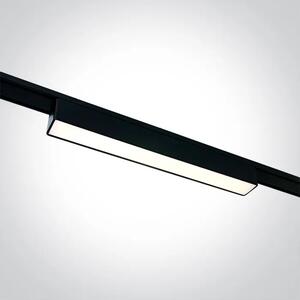CRNA LINEARNA LED SVJETILJKA ZA FLAT MAGNETNE ŠINE 10W CCT 48V IP20 DM43100FA/B/V