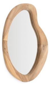 Zidno ogledalo s okvirom od masivnog drveta 44x68 cm Selem – Kave Home