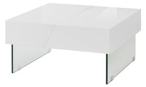 Stolić za kavu Denton 529, Sjajno bijela, 37x75cm