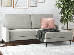 Kutna garnitura CosmoLiving by Cosmopolitan 131, Svijetlo siva, 81.3x190.5x141cm
