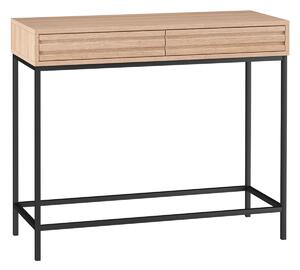 Konzola Denton 846, Hrast, Crna, S ladicama, 76x90x35cm