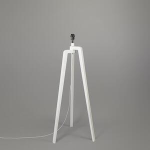 Tronožac za podnu svjetiljku bijeli sa sjenilom 50 cm crni - Puros