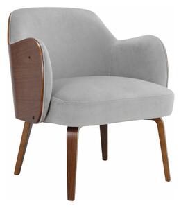Fotelja Denton 895, Svijetlo siva, 79x72x69cm, Djelomično sastavljeno, Topola
