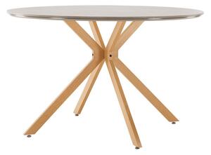 Stol Dallas 3247, Sivi mramor, Svijetlo smeđa, 75cm