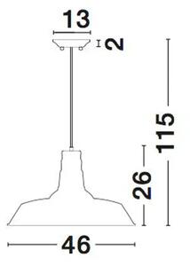 OSTERIA VISILICA E27 /IP20/BIJELA NL420202