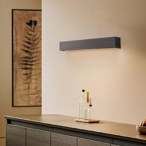 Nowodvorski Lighting Zidna svjetiljka ravna S, 62 cm, crna, Crno, Dnevni boravak/blagovaonica, Metal, Zidni kvadrat