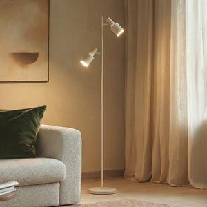 Lindby podna lampa Ovelia, bež, metal, E27, Dnevni boravak/blagovaonica, Metal