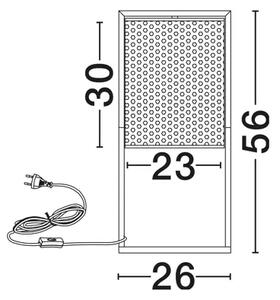 ERTO STOLNA LAMPA E27/12W CRNA NL9001118
