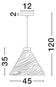 ELYSIAN VISILICA DRVENA LED E27 1x12Watt 100-240Volt IP20 Bulb Excl NL9001071