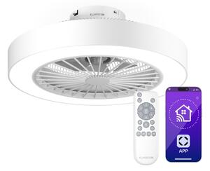 Klarstein ZenBreeze pametni stropni ventilator sa svjetlom | 48 cm | 16 W | Tihi | LED | Akril