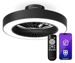 Klarstein ZenBreeze pametni stropni ventilator sa svjetlom | 48 cm | 16 W | Tihi | LED | Akril