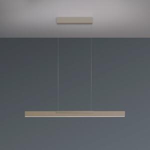 BOPP Bopp LED viseća lampa Nano 2.0, duljina 100 cm, taupe, metalna, prigušiva, Bež, Dnevni boravak/blagovaonica, Aluminij