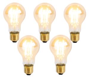 Set od 5 E27 3-stupanjskih prigušivih LED žarulja A60 Goldline 5W 530lm 2200K