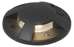 Moderna podna reflektorska svjetiljka crna GU10 50 mm efekt 4 svjetla IP65 - Cellar