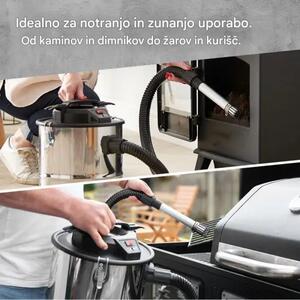 VonHaus Usisavač za hladan pepeo 15 L, 1000 W – Filter za fini pepeo, aluminijsko crijevo (3000216)