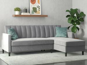 Kutna garnitura Tulsa 583, Svijetlo siva, 83x213x154cm