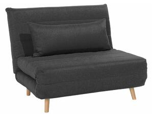 Fotelja Berwyn 114, Tamno sivo, 82x104x64cm, Noge: Metal, Drvo
