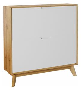 Ormarić za cipele Dorvou 106, Hrast, Bijela, 90x89x24cm